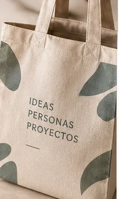 Tote bag de manta con estampado de hojas